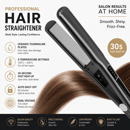 Piastra per capelli ferro - per,