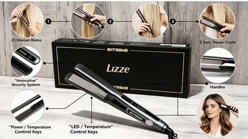 Lizze extreme titanium piastra - titanium,